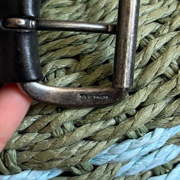 Polo Ralph Lauren Black Real Leather Belt size 40/100 - Picture 5 of 9